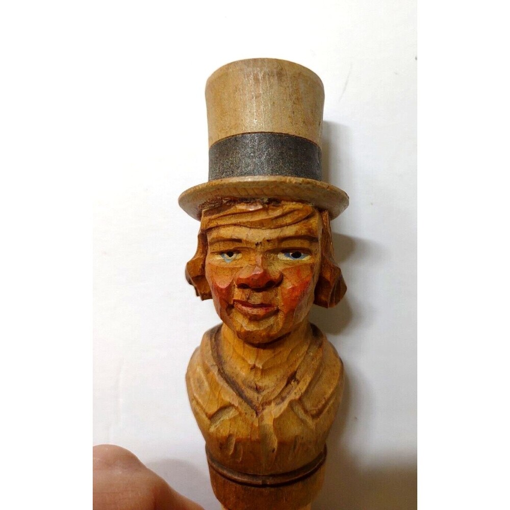 ANRI, David Copperfield, Charles Dickens, Bottle Stopper Italy Cork Vintage Wood